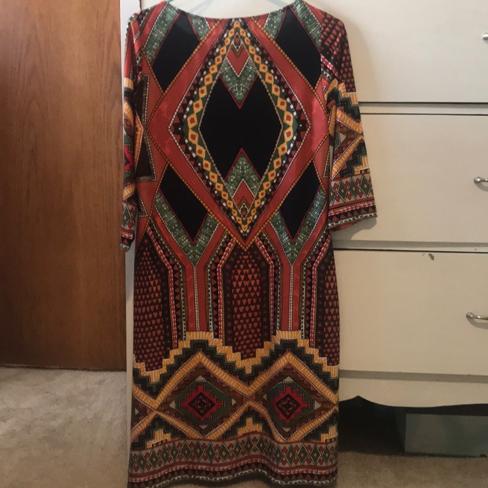 Multi Pattern Dress - image 3